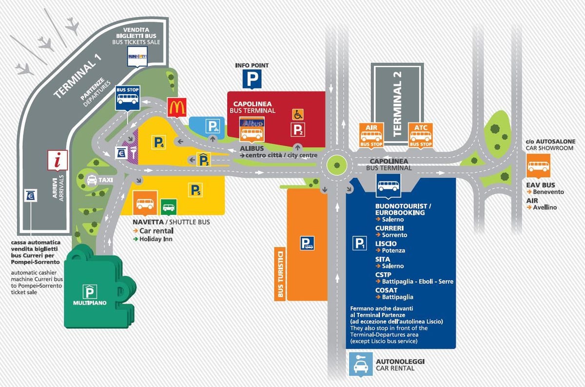 napoli mapa de l'aeroport
