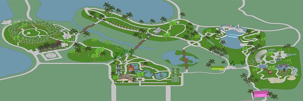 Mapa de nàpols jardí botànic