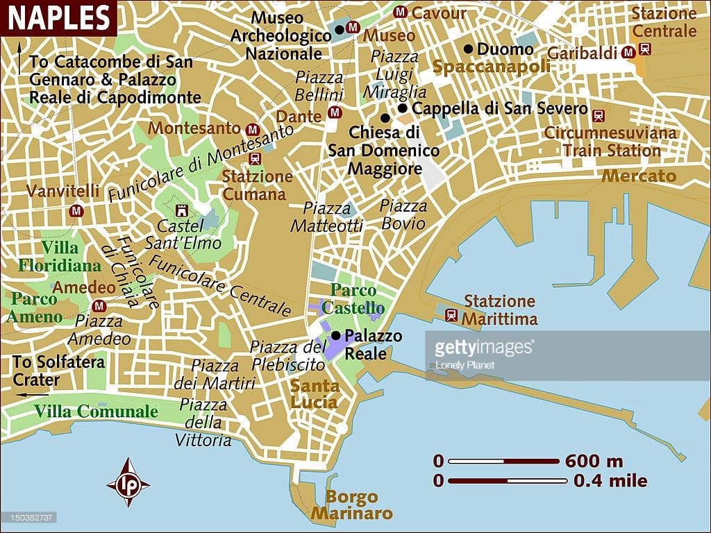 nàpols mapa de la ciutat