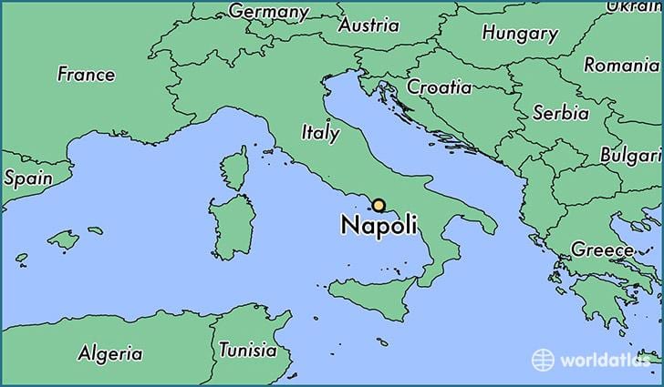 Mapa de napoli itàlia