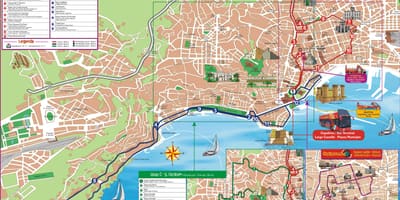 Mapa de ciutat de turisme de nàpols