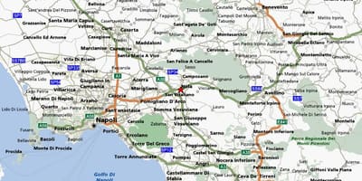 Mapa de nàpols itàlia zona