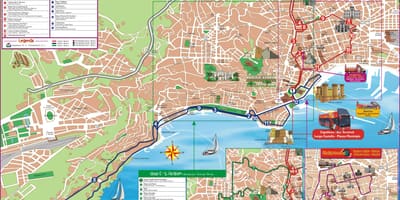 Mapa de nàpols línies d'autobús