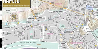 Mapa de carrers de nàpols itàlia