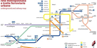 Napoli estació de tren mapa
