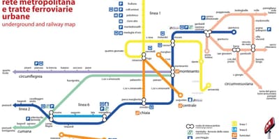 Mapa de nàpols funicular