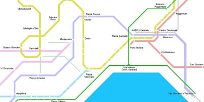 Mapa de nàpols tramvia 