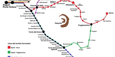 Napoli tren mapa