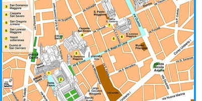 Mapa de spaccanapoli nàpols